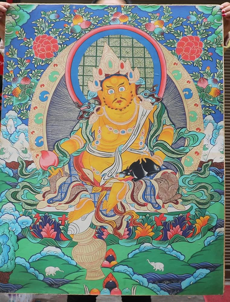 チベット仏画、タンカ　仏陀 ブータン タンカ 仏教 絵画 仏画 ブッダ 仏陀 チベット オブジェ